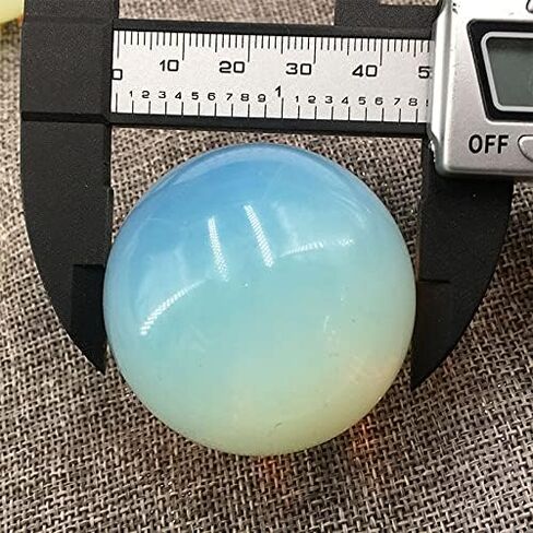 1Pcs 40mm+ Opalite Sphere Polishing Quartz Crystal Ball Reiki Healing 1pc+Wooden Base in Saudi Arabia