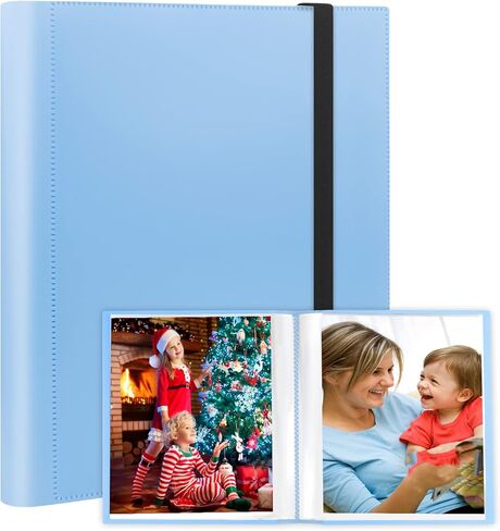 ألبوم صور مقاس 8x10 يحمل صورًا مقاس 8x10، و152 جيبًا كتاب ألبوم صور مقاس 8x10، وألبوم صور مقاس 8x10 مع صفحات داخلية سوداء، أسود in Kuwait