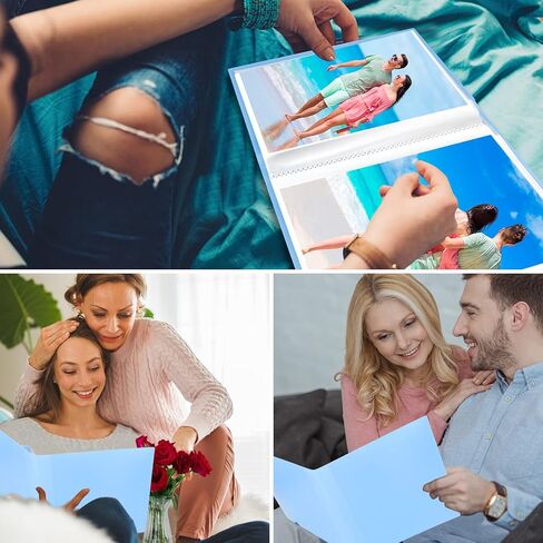 ألبوم صور مقاس 8x10 يحمل صورًا مقاس 8x10، و152 جيبًا كتاب ألبوم صور مقاس 8x10، وألبوم صور مقاس 8x10 مع صفحات داخلية سوداء، أسود in Kuwait