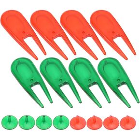 VGEBY Divot Repair Tools, Plastic Ball Maker Divot Tools 8 PCS with Ball Markers