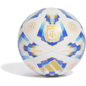 adidas Unisex-Adult Argentina Competition Soccer Ball, White/Pantone/Lucid Blue/Gold Metallic, 5