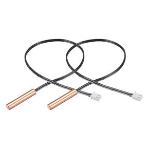 MECCANIXITY Temperature Sensor Probe 5K and 10K Copper NTC Thermistor for Refrigerator Air Conditioner 2 Set