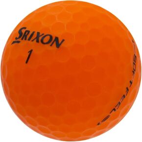 LostGolfBalls - 24 Matte Orange Srixon Soft Feel Golf Balls in Mint Condition, Recycled Used Golf Balls, AAAAA Quality Quality, White