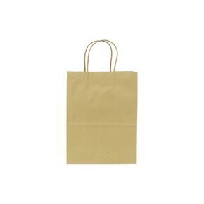 Karat HUNTINGTON (XL) Kraft Paper Shopping & Gift Bags with Handle, Strong Twisted Handle, Perfect for Retail & Small Business, Sturdy & Recyclable, Ideal for Groceries, Clothing - 200 pcs, FP-SB130