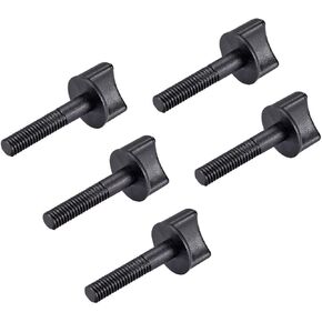 uxcell M6 x 20mm Thumb Screw Bolt 30mm Rod Hand Driven Spade Nylon Plastic Screws Metric Partial Thread for RC Model Aircraft 5 Pcs