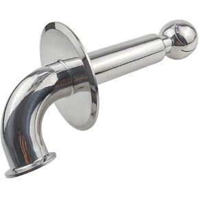 Rotating CIP Spray Ball 4" Tri Clamp Cap Spray Ball with 1.5" Tri Clamp Elbow Compatible Inlet