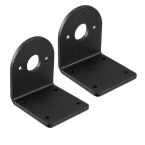 uxcell 2PCS L-Shaped Mounting Support Bracket Alloy Steel Holder Fixed Seat for 540/545/550/555 Motor