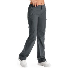 Moosehill Women's Hiking Cargo Pants Water-Resistance Travel Casual Pants for Women