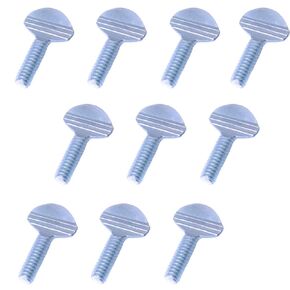 10PCS Thumbscrews Rackscrews Zinc Plated Blue Zinc White Flat Screws for Racket Board 19.05mm Suitable for Electronic Equipment Furniture Toys