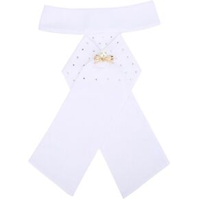 HERCHR Horse Riding Stock Tie, Women Dressage Riding Stock Tie, Horse Riding Stock Tie Equestrian Pre Tied Cotton Necktie Collar Equipment