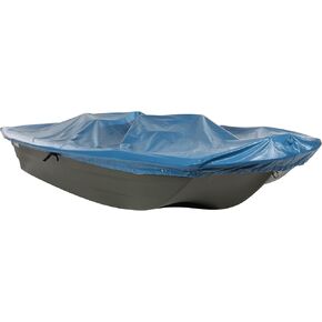 Pelican V- Hull Boat Cover, Heavy Duty Waterproof UV Resistant Marine Grade Polyester Fits Models BP10/BC10 - Fishing Boat Mooring Cover - PS0662, Blue