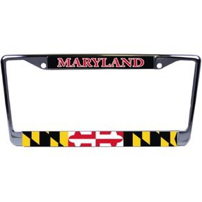 State Flag MD Univ. of Maryland License Plate Frame 6"x12" Made in USA