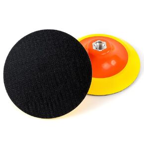 S SATC 3 Inch Hook and Loop Sanding Pad for Sanding Disc with 1/4 Inches Drill Sanding Attachment and Foam Sanding Pads for Polish Wood Metal Glass, 5 Packs