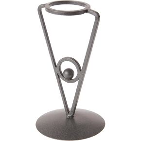 Bard's Dark Gray Wrought Iron Egg Stand/Holder, Triangle Leg, 2" diameter