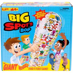 Big Spot 'N Bop! The Giant Wobbly "Find It First" Game, A Fun, Active Race For Mind And Body, Run Around The Giant 4 Foot (122cm) Inflatable Bopper To Find And Match Images, For 2 Or More Players, 4+