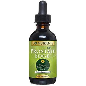 Go Nutrients Prostate Edge Prostate Support Supplement for Mens Health with Pygeum, Saw Palmetto Extract, Stinging Nettle Root & More Reduce Bathroom Trips, Better Bladder Emptying 2oz Drops