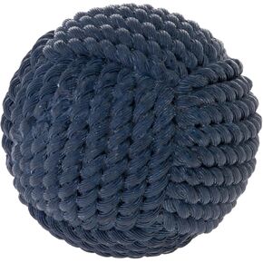 Boston International Decorative Woven Rope Ball Sculpture, 4-Inch, Dark Blue