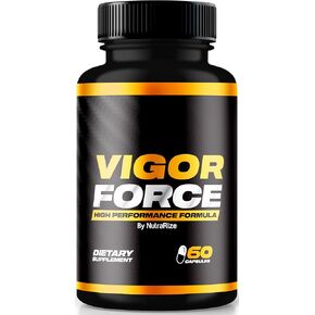 Vigor Force, Vigor Force High Performance Formula, Official Vigor Force Pills Dietary 8.50, Premium Ingredients for Maximum Effectiveness, Vigor Force Reviews VigorForced (60 Capsules)