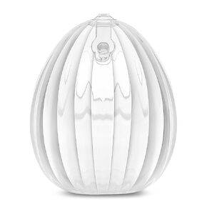 haakaa Wearable Manual Breast Pump with Plug | Hands-Free, Kick-Proof, Portable | More Fit & Soft| Unique Shell Design, Silicone Breastfeeding Milk Catchers，2.5oz/75ml，1 Count