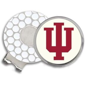 Indiana University Block IU Golf Ball Hat Clip. IMC-Retail