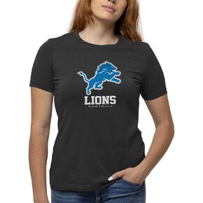 Team Fan Apparel Women's NFL Ultimate Fan Logo Short Sleeve T-Shirt - 100% Cotton - Officially Licensed - Tagless Tee