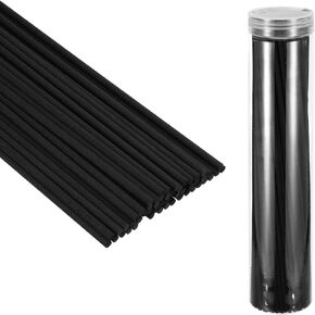 PATIKIL 30CM/12Inch Reed Diffuser Stick, 100 Pack Fiber Aroma Fragrance Refill Sticks Replacement with PET Bottle for Home Office Hotel Party Wedding, White