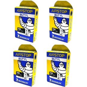 MICHELIN A1 Airstop Smooth Presta Valve 700x18-25C 40mm Butyl Tube Bundle - 4 Pack - New in Box