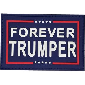 Forever Trumper PVC Patch 3x2 inches Hook and Loop