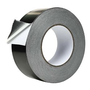 2 Inch 20M Black Aluminum foil Tape, Professional Grade Roll Adhesive Sealing Duct Tape for HVAC, Refrigerator, Freezer, Insulation, Patching Hot & Cold Air Ducts, Sealing, etc. (20M)