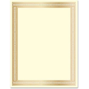 Geographics Traditional Foil Certificates, Gold Foil,8.5 x 11", 100/Pack (47833)