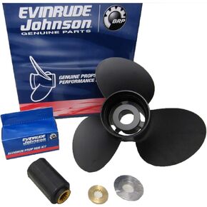 Johnson Evinrude E-Tec 3 Blade Aluminum V-4 Prop Propeller 13 1/4" x 17" 765183