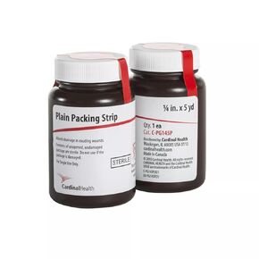 Cardinal Health™ Plain Gauze Packing Strip, 0.25IN x 5YD, Case of 12