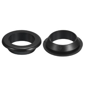 uxcell 2 Pcs Rubber Grommets, 60mm ID 70mm Drill Hole Double Sided Hollow Firewall Hole Plugs Round Electrical Wiring Gasket, Black