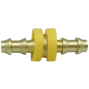 2 pcs Brass Push-On Union,1/4" Hose I.D