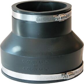 Fernco 1056-64 6" x 4" Flexible Pipe Coupling (Connects Cast Iron, PVC, Steel or Lead)