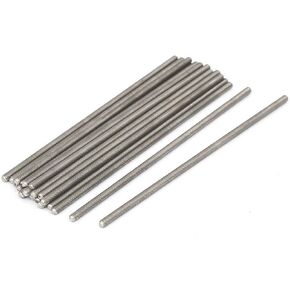 uxcell M3 x 100mm 0.5mm Pitch 304 Stainless Steel Fully Threaded Rods Fasteners 20 Pcs