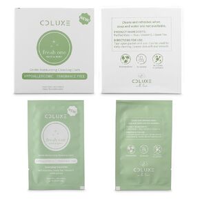 Fresh One Hand-Body-Face Cleaning Wet Wipes (Men, Women, Kids) - All Natural Gentle, Moisturizing, Sensitive Skin, Deodorizing, Convenient, Flushable Individual Travel Wipes