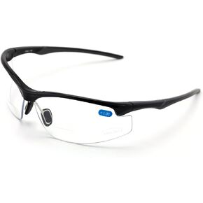 V.W.E. Bifocal Sport Protective Safety Glasses Bi-focal - Clear Lens Reader Reading - Ansi Z87.1 Certified