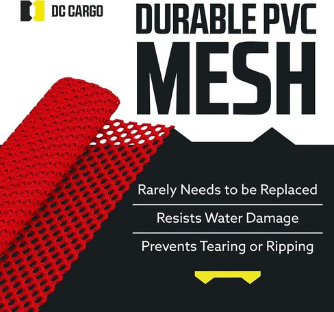 DC Cargo Quick Release Flag Mount Warning Flags for Truck Loads & Cars - DOT Compliant Mesh Safety Red Wide Load Flags | Oversize Load Flags for use with Oversized Load Signs - 2 Pack, 18" x 18" in Kuwait