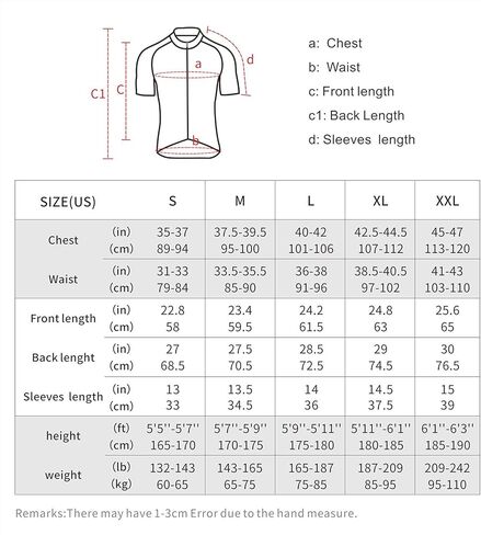 قميص ARSUXEO للرجال بأكمام قصيرة لركوب الدراجات من الجيرسيه وجيب بسحاب 655 in Kuwait