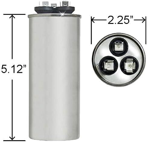 ClimaTek Round Capacitor - fits Carrier # HC98JA081D | 80/5 uf MFD 370/440 Volt VAC in Kuwait