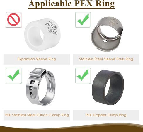 تركيب PEX، محول PEX أنثى 1/2 بوصة NPT إلى 1/2 بوصة لإصلاح السباكة أو إعادة التشكيل، تركيب تجعيد نحاسي قوي ومتين (12 حزمة) in Kuwait