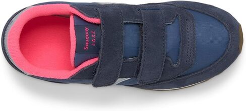 حذاء رياضي Saucony Originals Jazz ذو خطاف وحلقة مزدوج (للأطفال الكبار الصغار)، أزرق داكن/فضي/وردي، 13 US للجنسين in Saudi Arabia