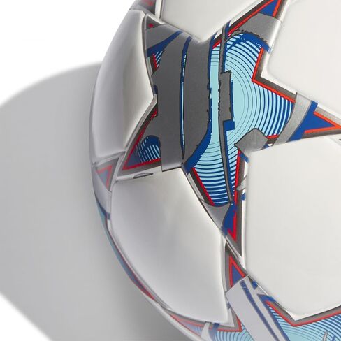 كرة أديداس UCL LGE J350 باللون الأبيض/Silvmt/Brcyan 4 in Saudi Arabia