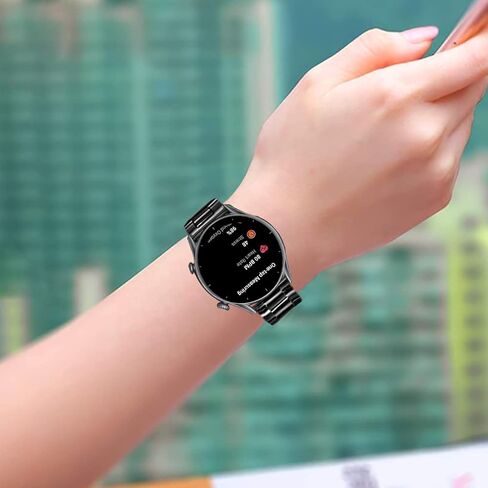 ViCRiOR متوافق مع Amazfit Bip 5 / GTR 4/ GTR 3 / GTR 3 Pro/GTR 2 / GTR 2e / GTR 47 مم، عبوتان من الفولاذ المقاوم للصدأ + سوار شبكي بديل لـ Amazfit Stratos in Kuwait