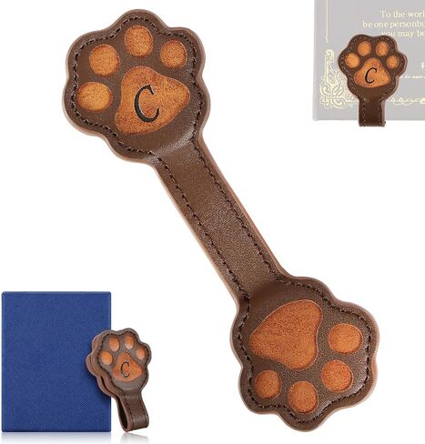 Magnetic Bookmark - Strong Magnetic Bookmarks with Cute Designs, Made from High-Quality Leather,Magnetic Bookmark, Book Marker Clip for Teachers, Students, Book Lovers-M in Kuwait