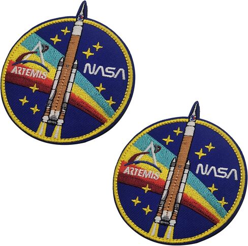 Forward to The Moon 2024 Embroidered Applique Patches Funny Embroidered Appliqué Patches Tactical Military Morale Combat Armband Badges in Saudi Arabia