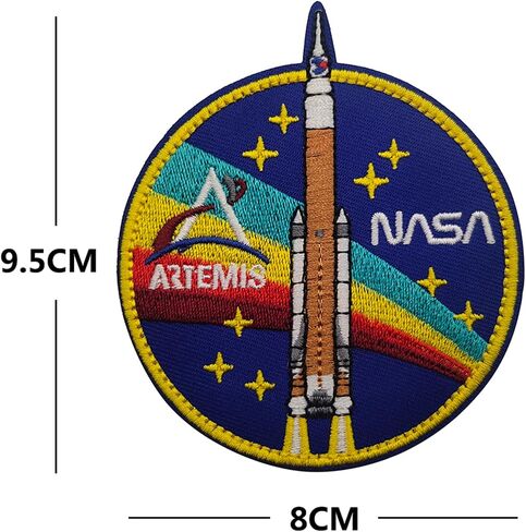 Forward to The Moon 2024 Embroidered Applique Patches Funny Embroidered Appliqué Patches Tactical Military Morale Combat Armband Badges in Saudi Arabia