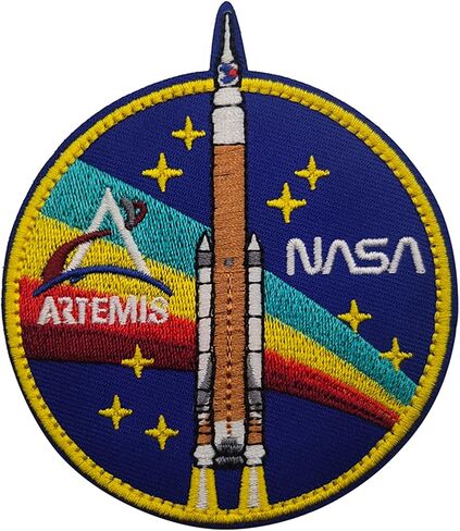 Forward to The Moon 2024 Embroidered Applique Patches Funny Embroidered Appliqué Patches Tactical Military Morale Combat Armband Badges in Saudi Arabia