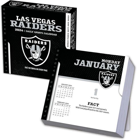 Turner Licensing Las Vegas Raiders 2024 Box Calendar in Saudi Arabia